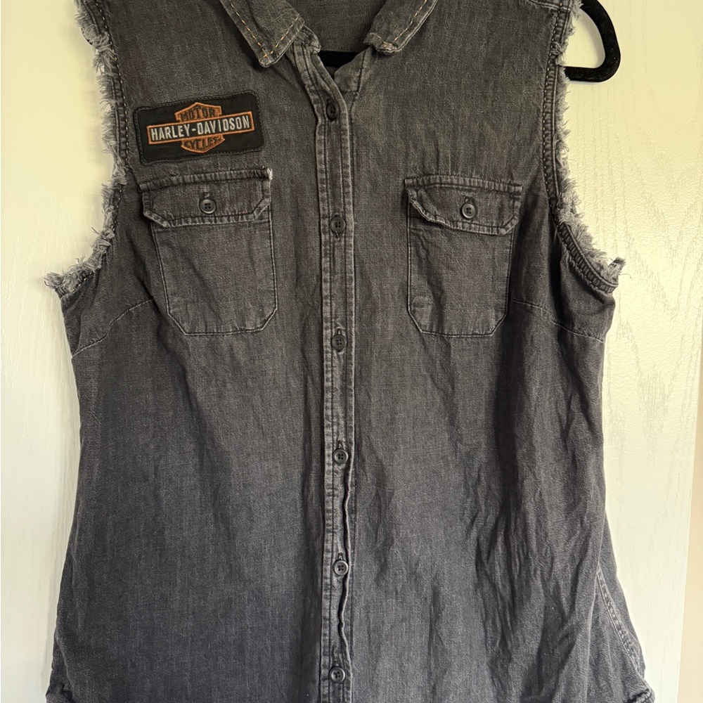 Harley-Davidson Charcoal Denim Shirt